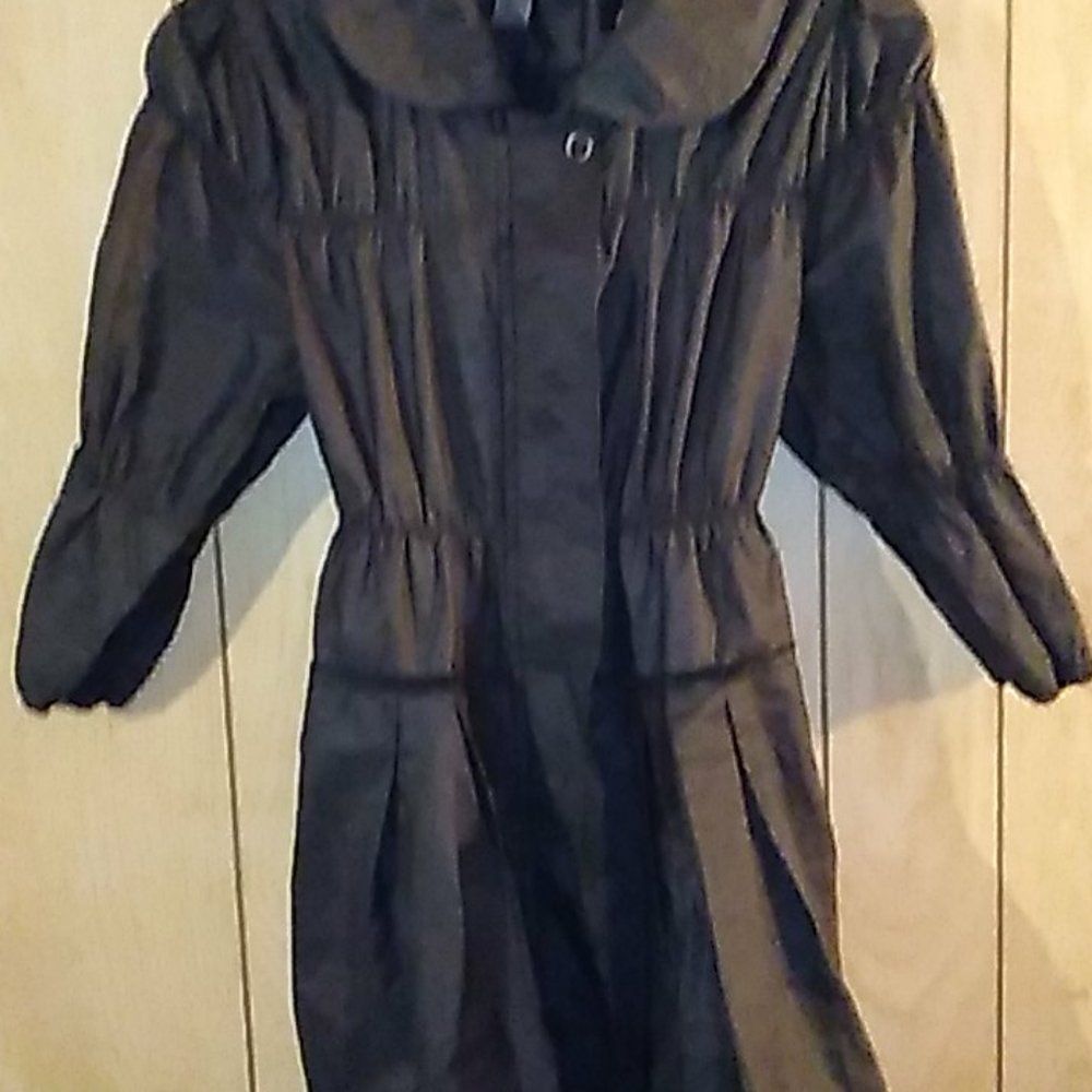 Poetry Dark gray shiny dress rain jackat